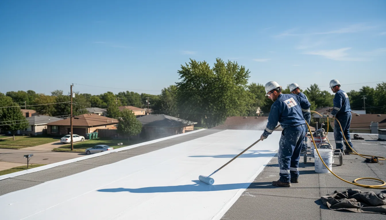 Commercial roof coating in Sextonville, WI near me